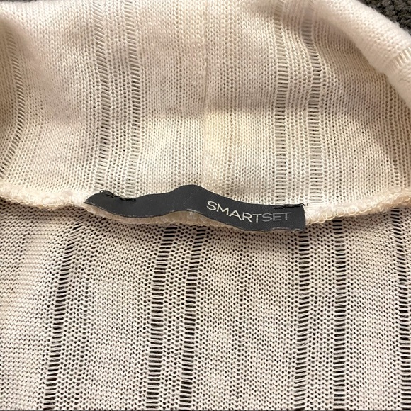 Cream open-front draped cardigan - Picture 2 of 5